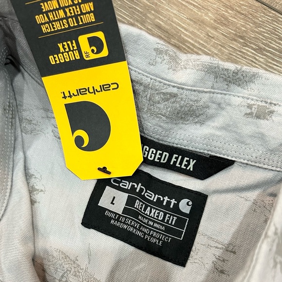 CARHARTT RUGGED FLEX RELAXED FIT LIGHTWEIGHT SHORT SLEEVE WORK SHIRT - Picture 5 of 5